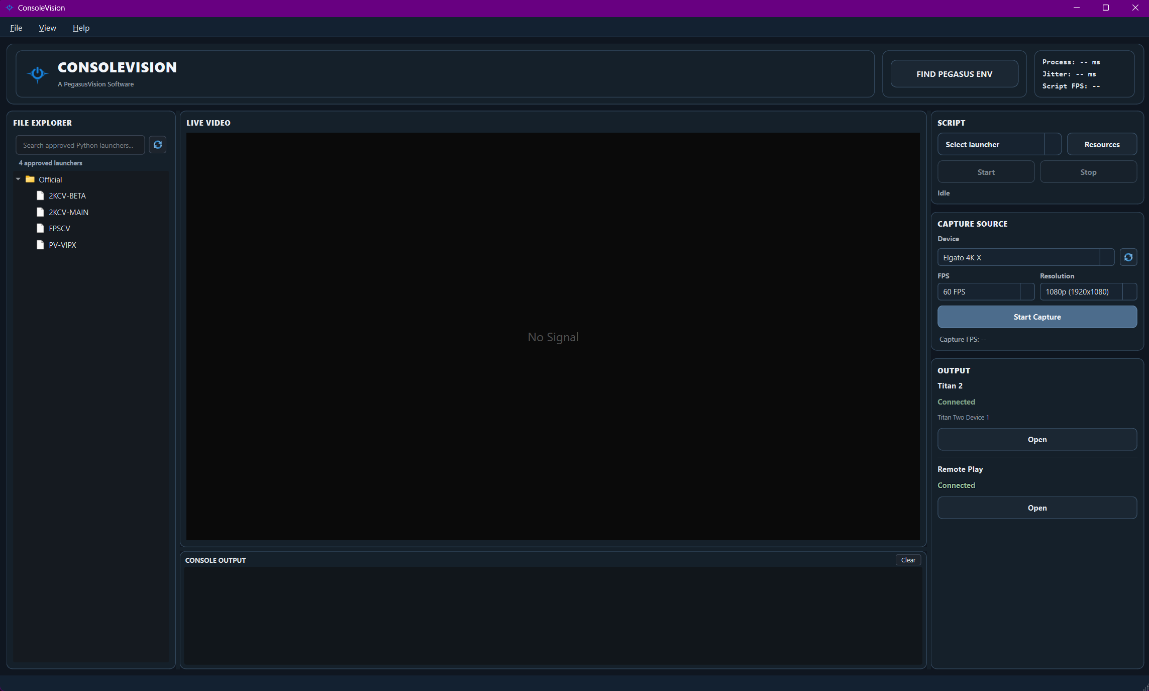 ConsoleVision application preview